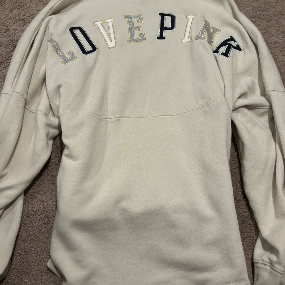PINK Victoria's Secret Cream Sweatshirt - Picture 3 of 5